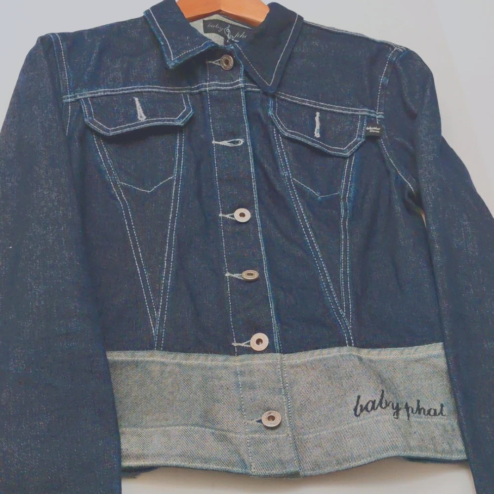 Baby Phat ~ size Large ~ Blue Jean Jacket